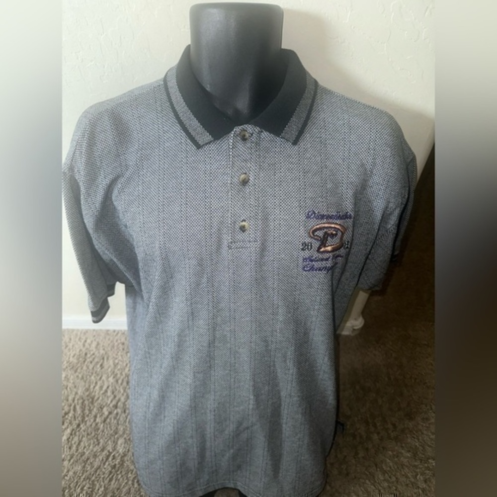 Men’s used dynasty size L large 2001 National League Champion polo grey vintage